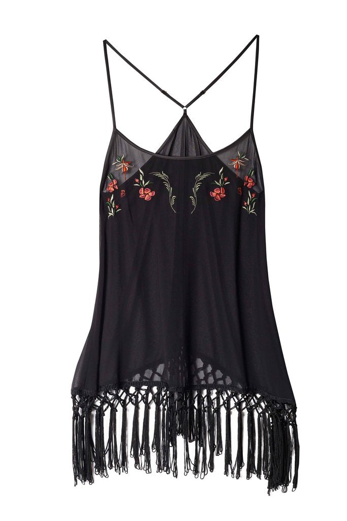 Bettie Page Embroidered Chemise